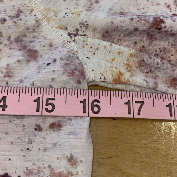 Calia by Carrie Underwood Womens Splatter Print Mock Neck Thumbhole Long Sleeve - Picture 10 of 11